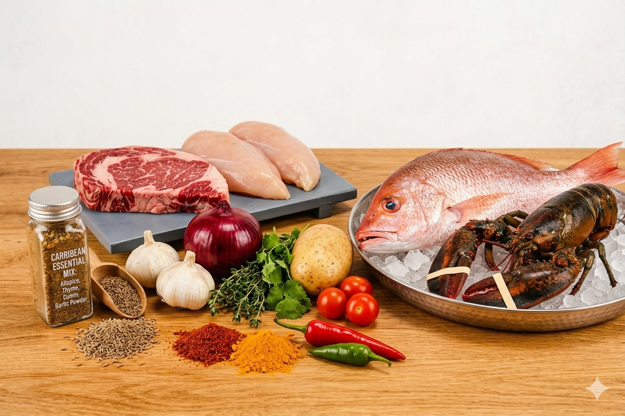 Fresh Fish and Meat