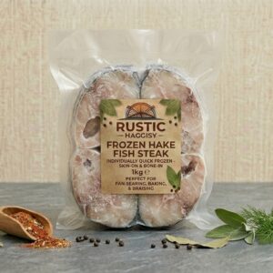 Frozen Hake fish steak