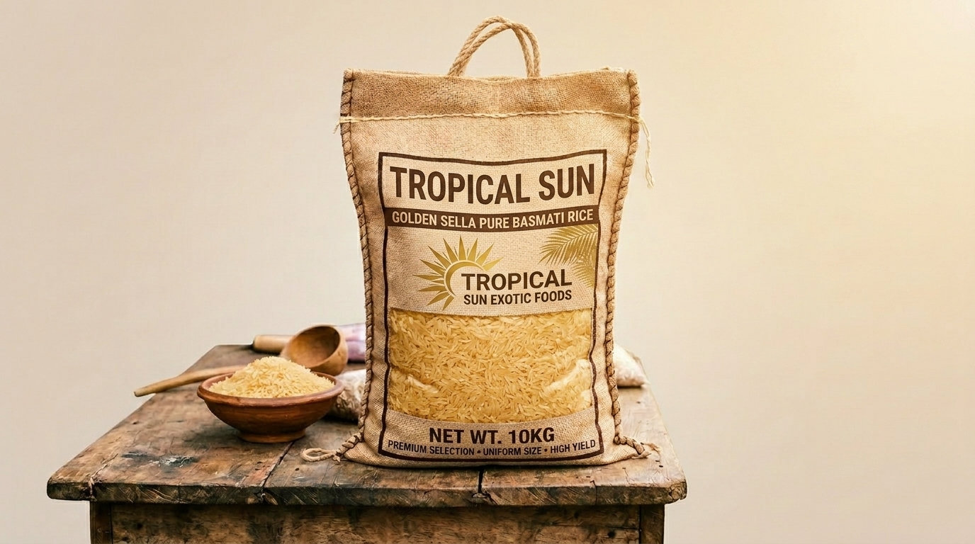 Tropical Sun Golden Sella Pure Basmati Rice 10kg